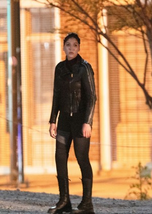 Alaqua Cox as Maya Lopez/Echo on the Set of Hawkeye in Atlanta || April 7, 2021