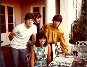  Beatles with a fan