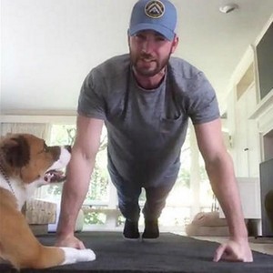 Chris and his dog,Dodger