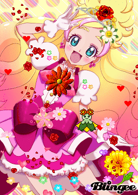 Cure Flora blingee I made