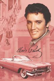  Elvis Presley rose Cadillac Fleece Blanket