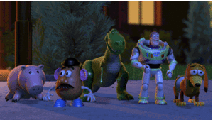  Ham, Mr. Potato Head, Rex, Buzz and Slinky