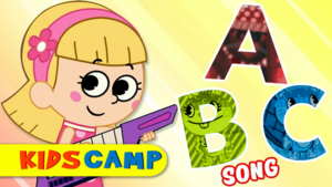  KïdsCamp | Let's Learn The Alphabet Song Wïth Elly & Eva | ABC Song