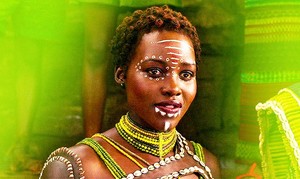  Lupita Nyong'o as Nakia in Black panther, harimau kumbang (2018)