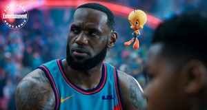 Space Jam: A New Legacy - First Look Photo - LeBron and Tweety