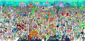  SpongeBob characters big poster