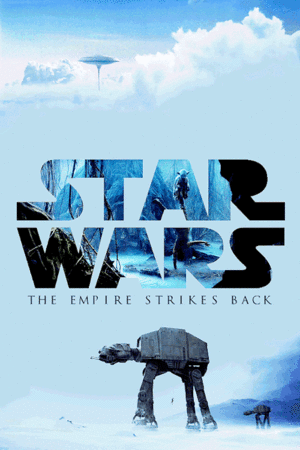  estrela Wars: The Empire Strikes Back (Gif/Poster)