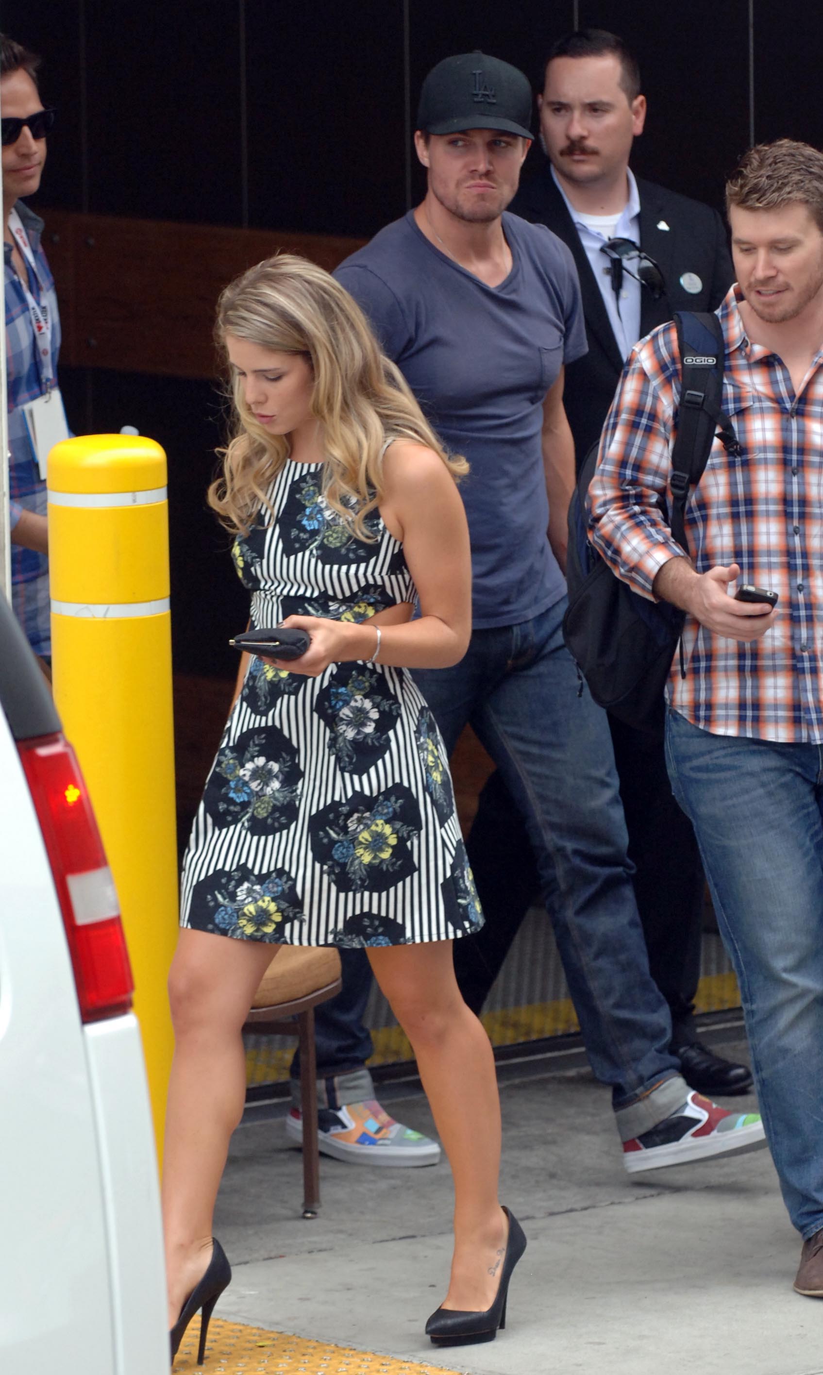 Stephen Amell and Emily Bett Rickards Arrive at the San Diego Comic-Con, July 20th 2013