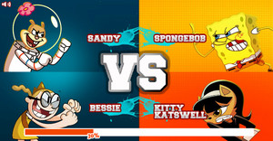  Super Brawl 2 (Sandy & Bessie vs SpongeBob & Kitty Katswell)
