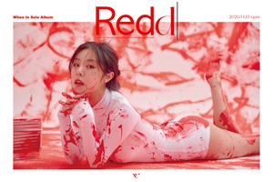  Wheein 1st Mini Album [Redd] | CONCEPT picha