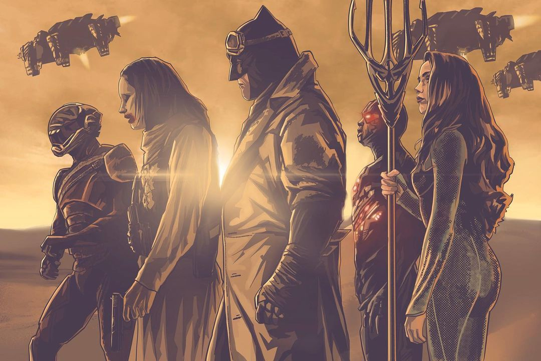 Zack Snyder's Justice League - Team Knightmare - The Flash, Joker, Batman, Cyborg and Mera