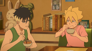 boruto and kawaki eating