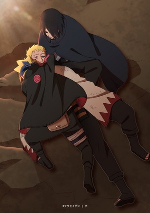  boruto hugs Naruto