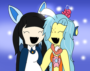  glaceon and Vaporeon girls