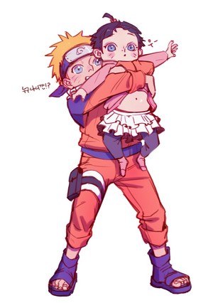  himawari and Naruto