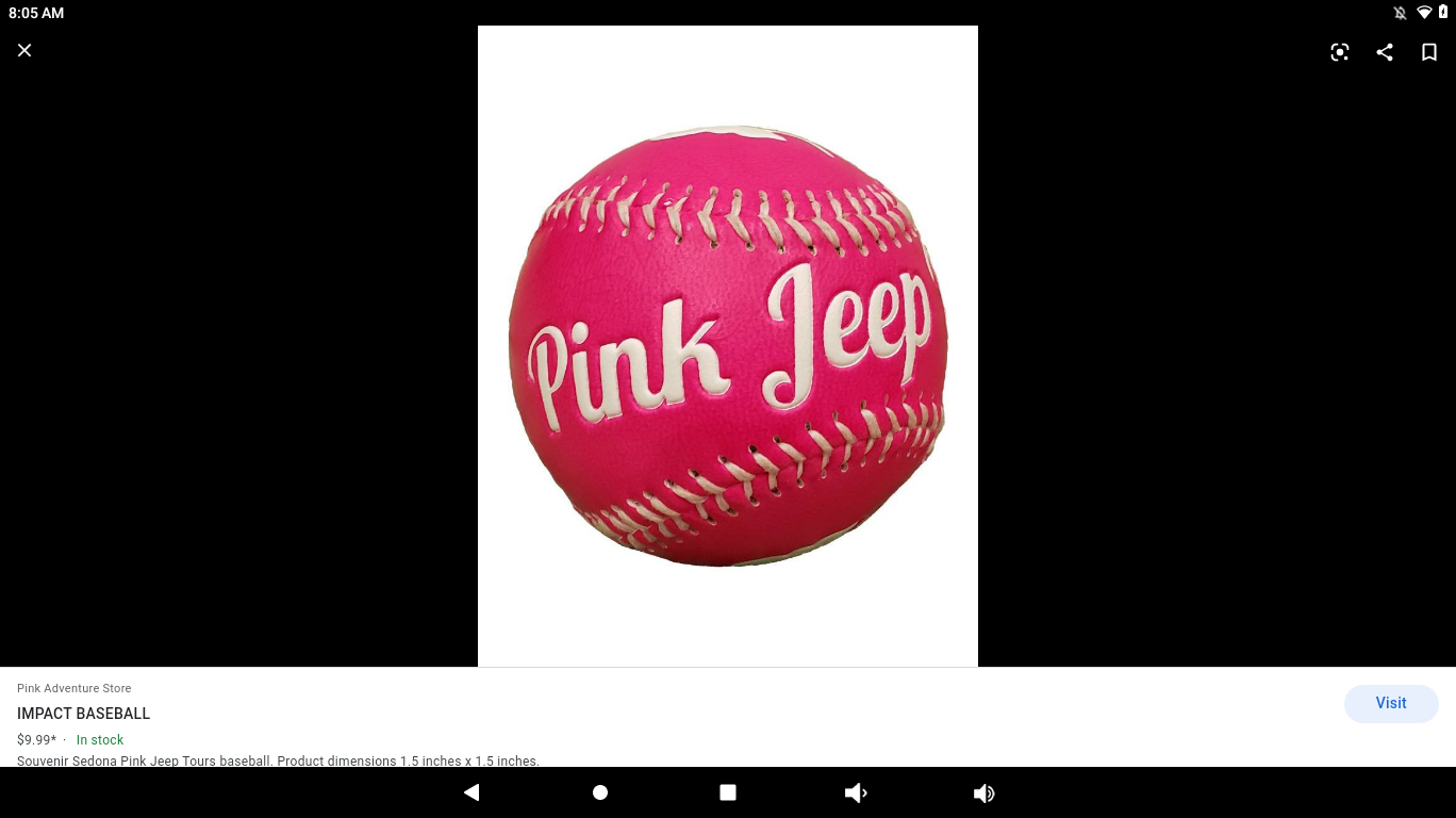 pink baseball