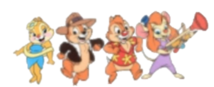  ! Chip n Dale , Clarice and Gadget