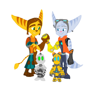 ! ! !  Ratchet and Clank and Rivet and Kit..,,
