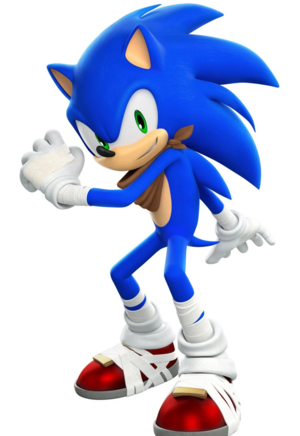 Another version of Sonic with blue arms.