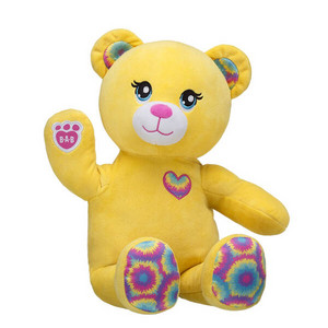  Build-A-Bear ~ Yellow Tie Dye Teddy oso, oso de