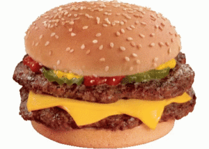thịt băm có lẫn phô mai, cheeseburger, phô mai