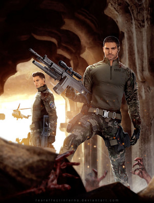 Chris Redfield and Piers Nivans