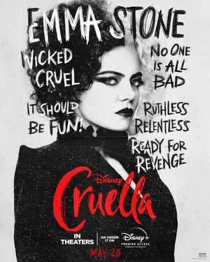  Cruella (2021) Character Poster - Emma Stone as Cruella