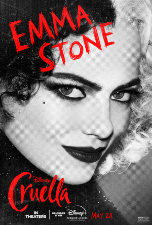  Cruella (2021) Character Poster - Emma Stone as Cruella