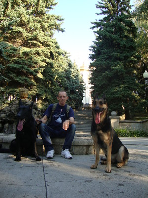  David with Lucy and Baikal