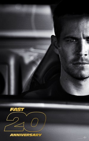  Fast 20 Poster - Paul Walker as Brian O'Conner
