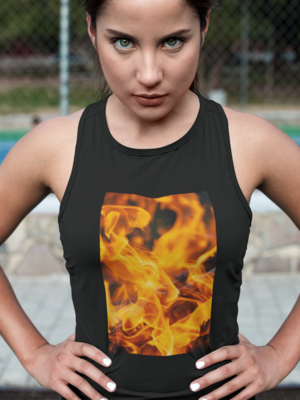  आग T-shirt