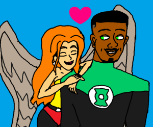  Green Lantern and Hawkgirl Lovely Couple