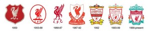  Liverpool FC Logo's Over The Years