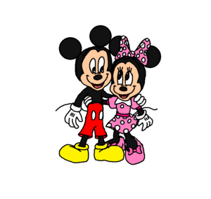  Mickey and Minnie ratón Lovely Couples