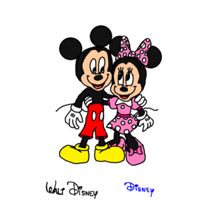  Mickey and Minnie ratón Lovely Couples...