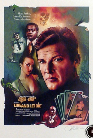  Movie Poster 1973 Bond Film, Live And Let Die