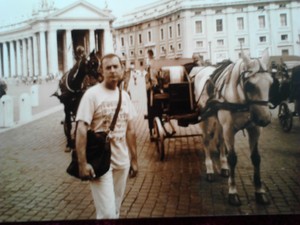  My husband David during our trip to Rome