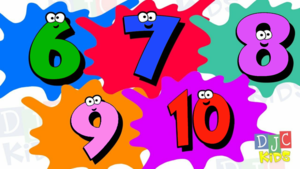  Numbers Countïng 6 To 10. Let's Learn To Count!