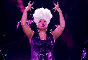 Queen Latifah as Ursula in The Little Mermaid Live