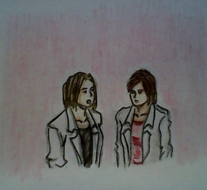  Resident Evil - Alice Abernathy (Natasha Loginova) and Annette Birkin