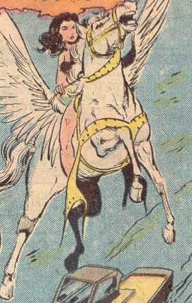  夏奇拉 riding an Pegasus