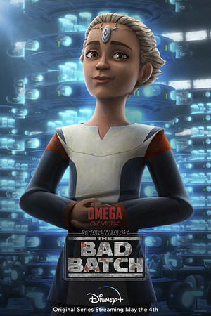  星, つ星 Wars: The Bad Batch || Character Poster || Omega
