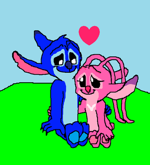  Stitch (626) and Angel (624) in Love