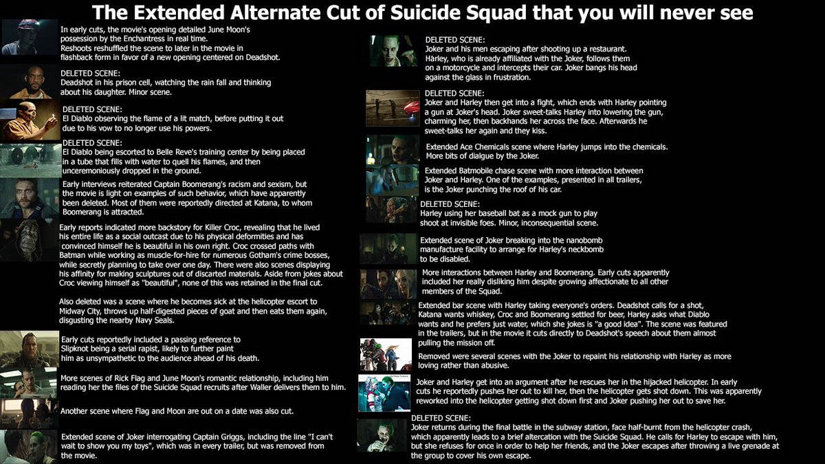 The Extended Alternate Cut of Suicide Squad That You Will Never See
