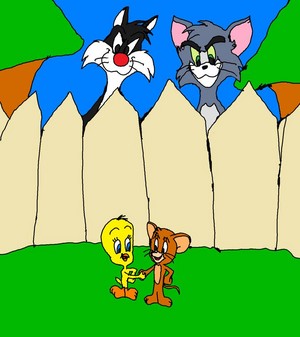  Tweety and Jerry VS Slyvester and Tom (Slyvester & Tweety and Tom & Jerry)