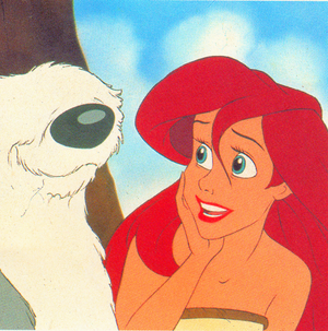 Walt Disney Production Cels - Max & Princess Ariel