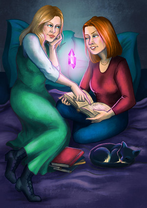 Willow/Tara Drawing - Witches