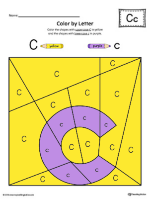 Alphabet Letter C Formatïon Card Prïntable (Color