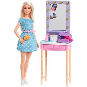  Barbie: Big City, Big Dreams - Malibu búp bê barbie Doll and Vanity Playset