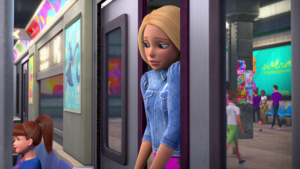 Barbie: Big City, Big Dreams - Malibu Barbie Entering the Subway Train